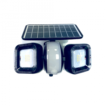 1000LM Solar Powered LED Dual Head Security Flood Light